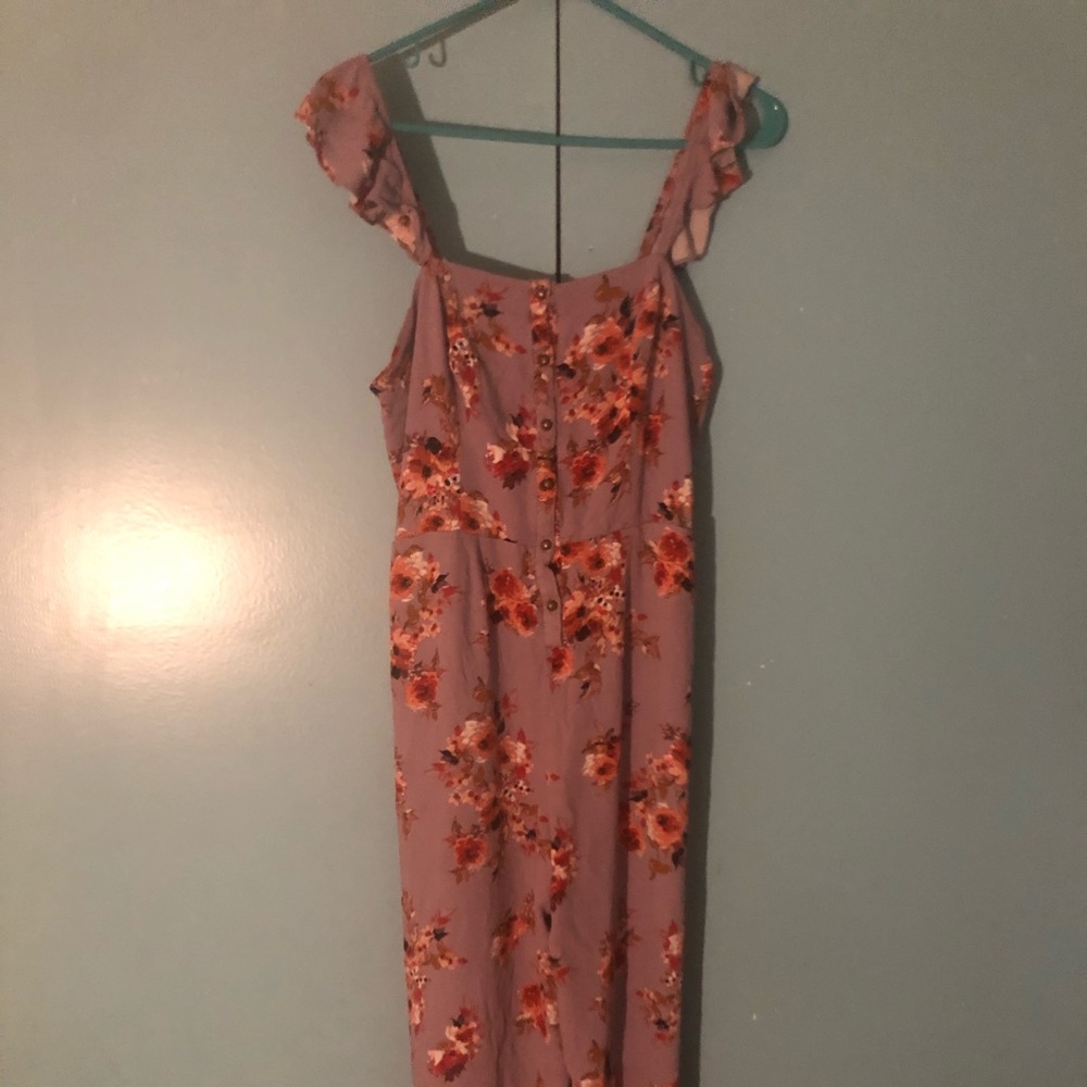 Purple flower jumpsuit